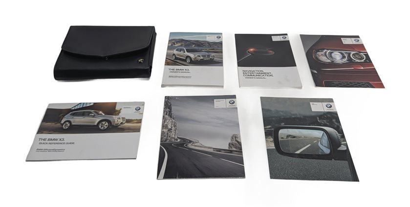 Thumbnail 3: 2014 BMW X3 (F25) 3.0L OWNER'S MANUAL BOOKLET HANDBOOK SET w/ LEATHER CASE