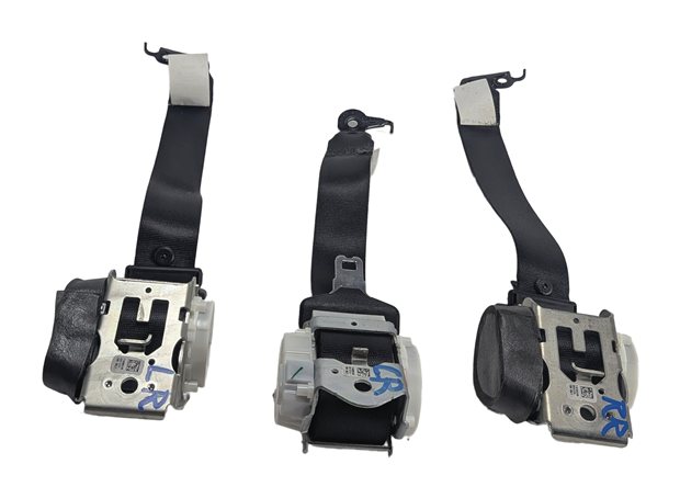 Thumbnail 2: 2014 BMW X3 (F25) REAR LEFT CENTER RIGHT SEAT SEATBELT RETRACTOR SET/3 (Black)