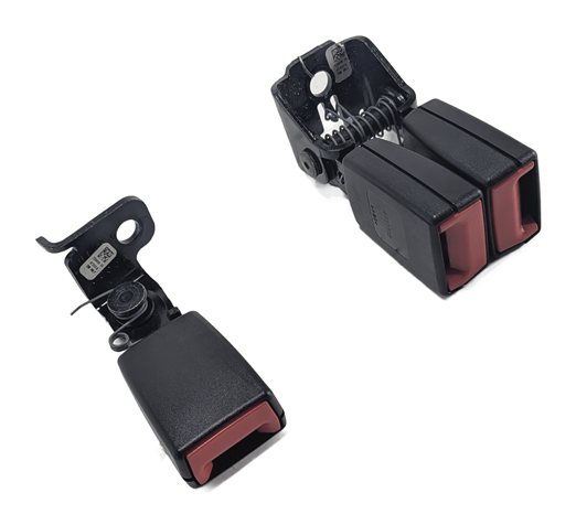 2014 BMW X3 (F25) REAR LEFT CENTER RIGHT SEAT SEATBELT BUCKLE SET/2 (Black)