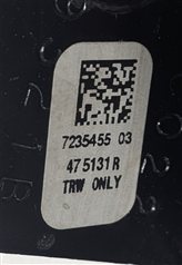 Thumbnail 6: 2014 BMW X3 (F25) REAR LEFT CENTER RIGHT SEAT SEATBELT BUCKLE SET/2 (Black)