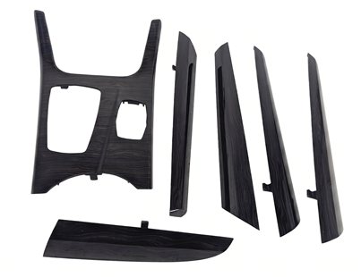 Thumbnail 3: 2014 BMW X3 (F25) INTERIOR DASH DOOR CENTER CONSOLE TRIM SET/6 (Fineline Wave)