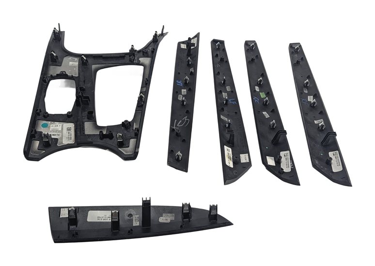 Thumbnail 4: 2014 BMW X3 (F25) INTERIOR DASH DOOR CENTER CONSOLE TRIM SET/6 (Fineline Wave)