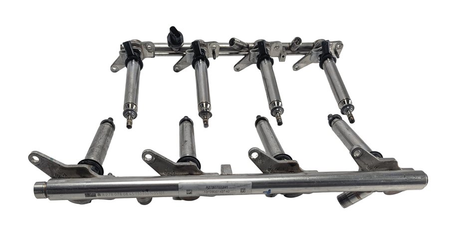 Thumbnail 2: 2013 MERCEDES GL450 (X166) 4.6L (278.928) ENGINE FUEL INJECTOR SET/8 w/FUEL RAIL