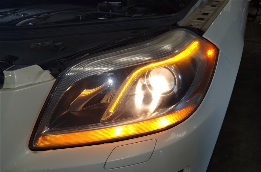 Thumbnail 2: 2013-2016 MERCEDES GL350 GL450 GL550 (X166) LEFT HALOGEN HEADLIGHT LIGHT LAMP