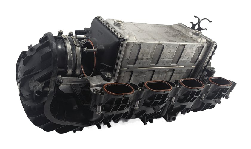 11-20 MERCEDES E GL ML S W212 W166 W221 X166 4.6L INTAKE MANIFOLD w/ INTERCOOLER