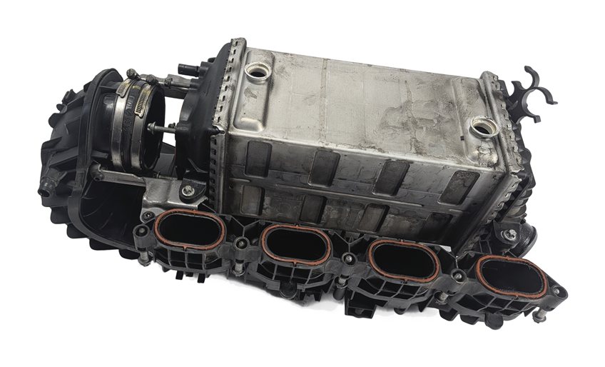 Thumbnail 3: 11-20 MERCEDES E GL ML S W212 W166 W221 X166 4.6L INTAKE MANIFOLD w/ INTERCOOLER