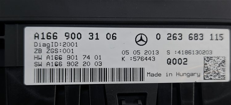 Thumbnail 10: 13 MERCEDES GL450 GL550 ML350 ML550 (W166 X166) SPEEDOMETER GAUGE CLUSTER (180k)