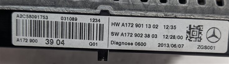Thumbnail 11: 12-16 MERCEDES C GL ML SLK W204 W166 R172 X166 INFORMATION GPS NAVIGATION SCREEN