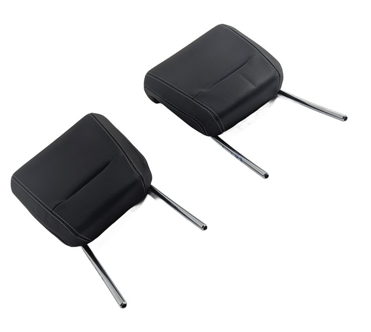 13-19 MERCEDES GL GLS X166 REAR 3RD ROW LEFT RIGHT HEADREST SET 2 (Black)