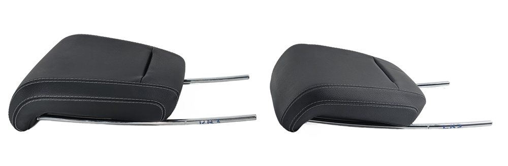 Thumbnail 6: 13-19 MERCEDES GL GLS X166 REAR 3RD ROW LEFT RIGHT HEADREST SET 2 (Black)