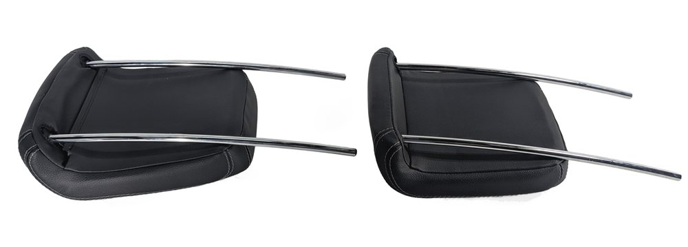 Thumbnail 7: 13-19 MERCEDES GL GLS X166 REAR 3RD ROW LEFT RIGHT HEADREST SET 2 (Black)