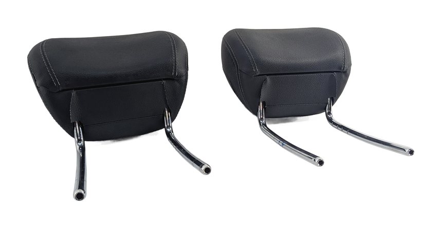 12-13 MERCEDES GL ML (W166 X166) FRONT LEFT & RIGHT SEAT HEADREST SET 2 (Black)