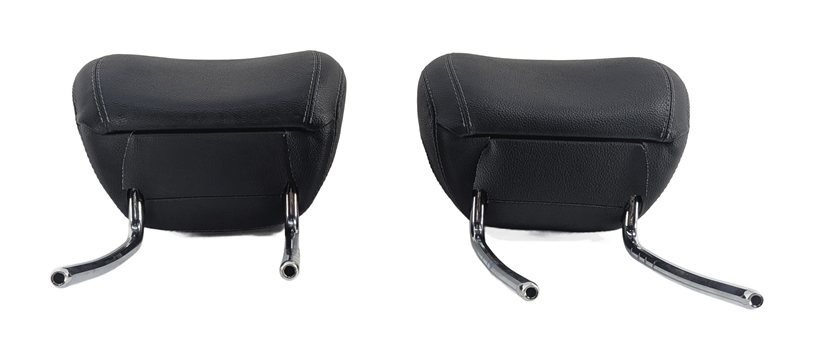 Thumbnail 2: 12-13 MERCEDES GL ML (W166 X166) FRONT LEFT & RIGHT SEAT HEADREST SET 2 (Black)