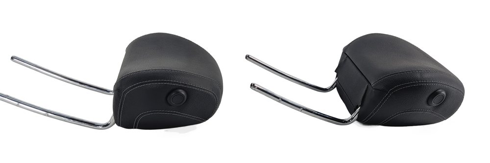 Thumbnail 4: 12-13 MERCEDES GL ML (W166 X166) FRONT LEFT & RIGHT SEAT HEADREST SET 2 (Black)