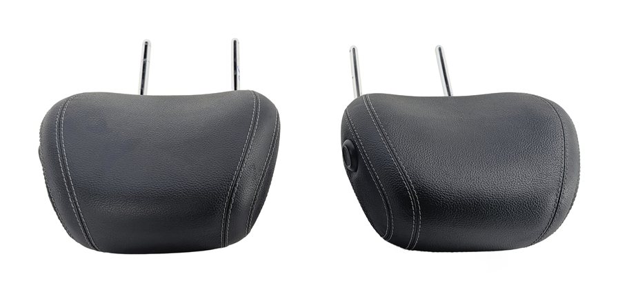 Thumbnail 5: 12-13 MERCEDES GL ML (W166 X166) FRONT LEFT & RIGHT SEAT HEADREST SET 2 (Black)