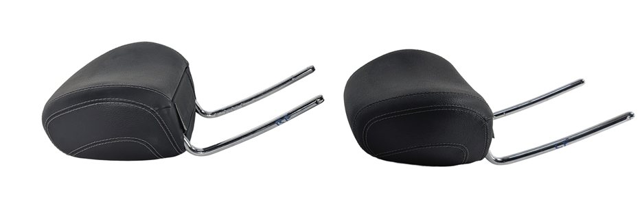 Thumbnail 6: 12-13 MERCEDES GL ML (W166 X166) FRONT LEFT & RIGHT SEAT HEADREST SET 2 (Black)