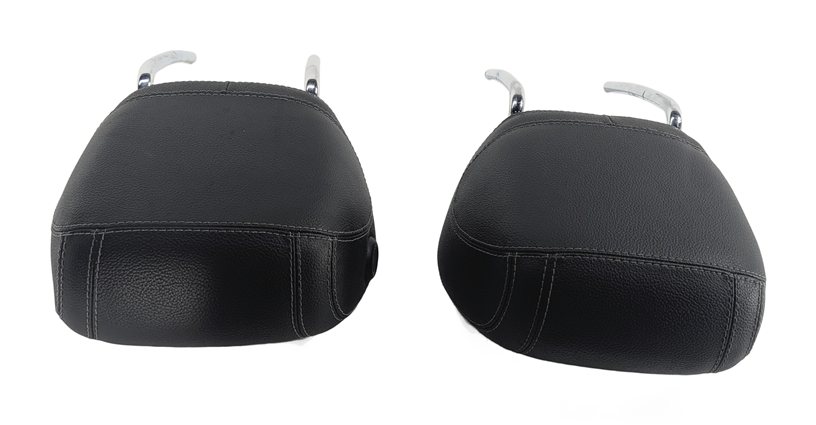 Thumbnail 7: 12-13 MERCEDES GL ML (W166 X166) FRONT LEFT & RIGHT SEAT HEADREST SET 2 (Black)