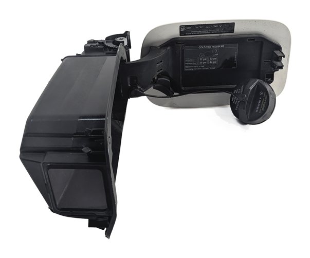 Thumbnail 5: 13-19 MERCEDES GL GLS CLASS (X166) FUEL TANK DOOR LID w/HOUSING GAS CAP (White)