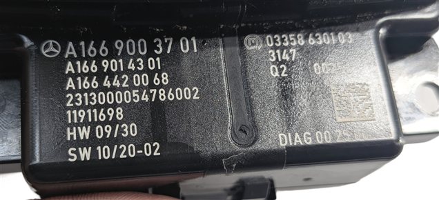 Thumbnail 8: 2012-2013 MERCEDES G550 GL350 GL450 GL550 ML350 ML550 (W166 X166) RADIO GPS KNOB