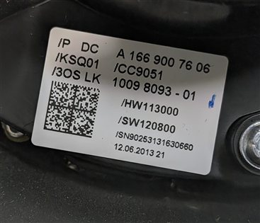 Thumbnail 8: 2013-2019 MERCEDES GL350 GL550 GLE350 ML350 ML550 (W166 X166) COMBINATION SWITCH