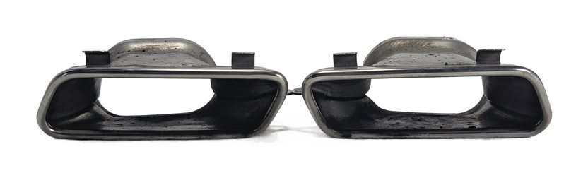 Thumbnail 2: 2013-2014 MERCEDES BENZ GL450 (X166) LEFT & RIGHT MUFFLER PIPE EXHAUST TIP SET-2