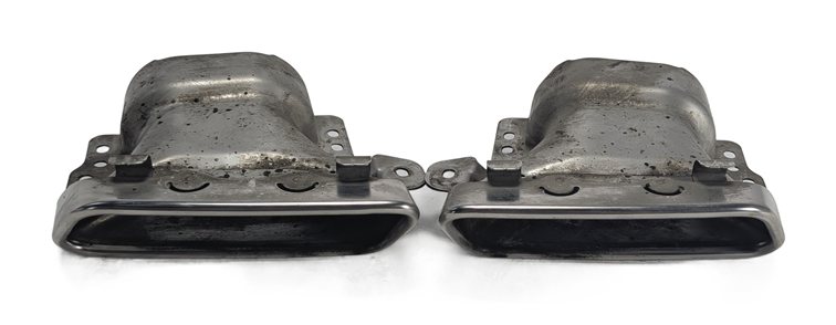 Thumbnail 3: 2013-2014 MERCEDES BENZ GL450 (X166) LEFT & RIGHT MUFFLER PIPE EXHAUST TIP SET-2