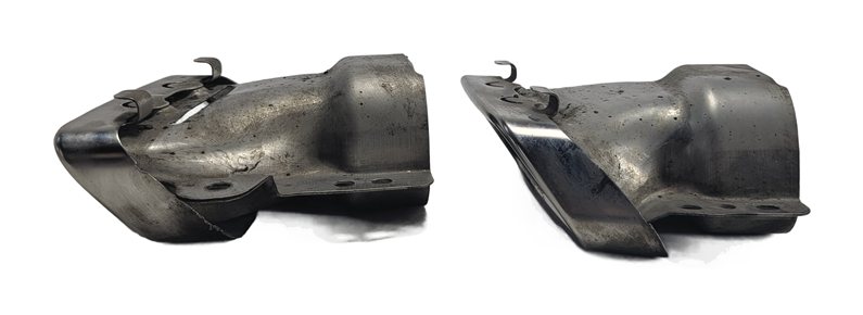 Thumbnail 4: 2013-2014 MERCEDES BENZ GL450 (X166) LEFT & RIGHT MUFFLER PIPE EXHAUST TIP SET-2