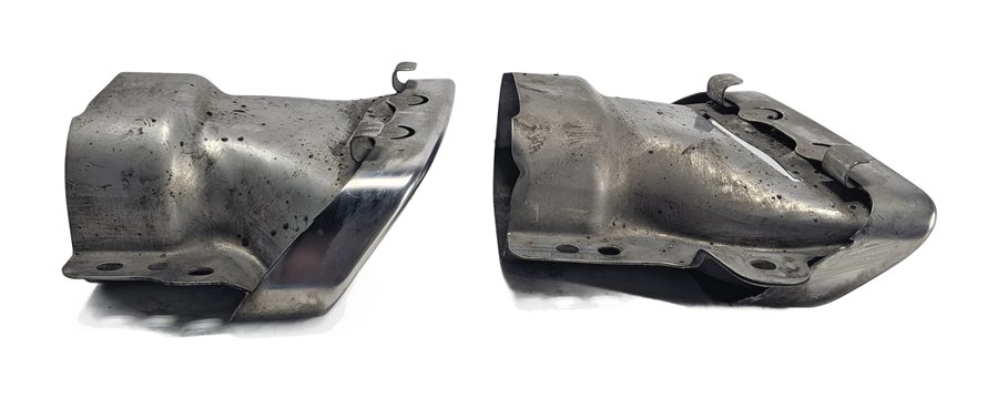 Thumbnail 6: 2013-2014 MERCEDES BENZ GL450 (X166) LEFT & RIGHT MUFFLER PIPE EXHAUST TIP SET-2