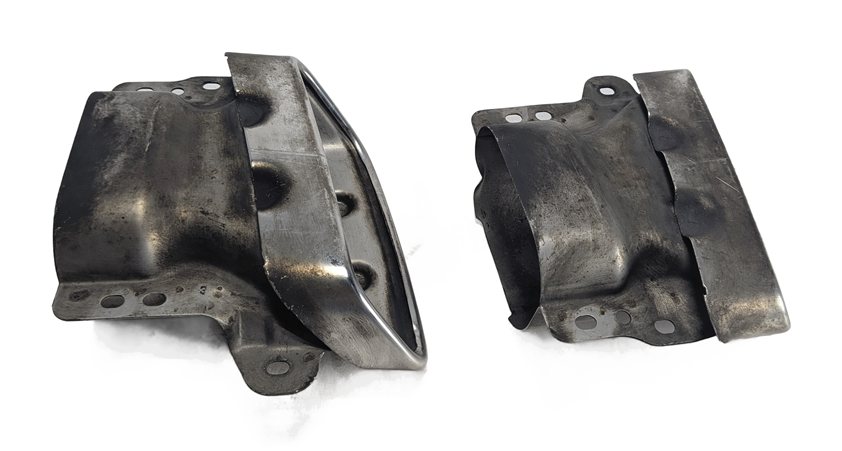 Thumbnail 7: 2013-2014 MERCEDES BENZ GL450 (X166) LEFT & RIGHT MUFFLER PIPE EXHAUST TIP SET-2