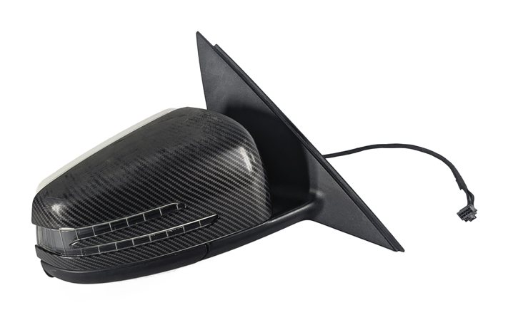 Thumbnail 7: 2010-2011 MERCEDES C250 C300 (W204) RIGHT FRONT PASSENGER DOOR MIRROR (White)