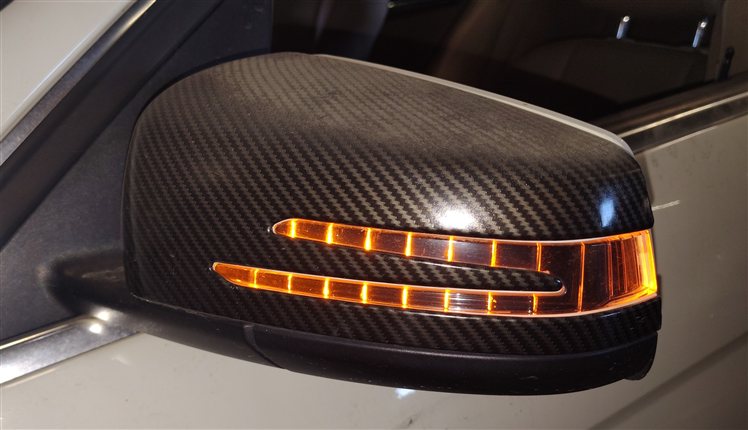 Thumbnail 2: 2010-2011 MERCEDES C250 C300 (W204) LEFT DRIVER DOOR MIRROR HEATED CARBON FIBER