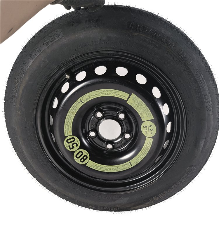 08-13 MERCEDES C230 C250 C300 C350 (W204) 16x3-1/2 ROADSIDE SPARE TIRE WHEEL RIM