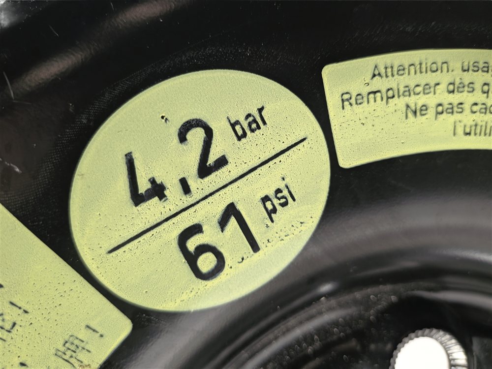 Thumbnail 4: 08-13 MERCEDES C230 C250 C300 C350 (W204) 16x3-1/2 ROADSIDE SPARE TIRE WHEEL RIM