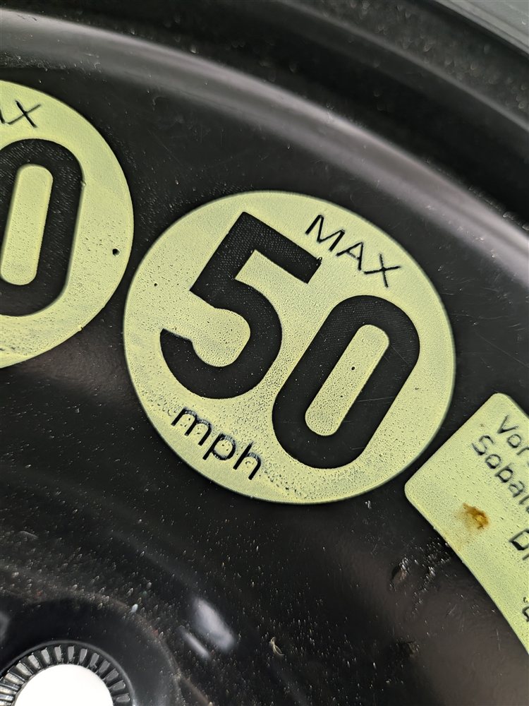 Thumbnail 6: 08-13 MERCEDES C230 C250 C300 C350 (W204) 16x3-1/2 ROADSIDE SPARE TIRE WHEEL RIM