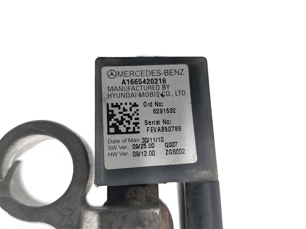 Thumbnail 9: 2011 MERCEDES C300 (W204) 3.0L NEGATIVE GROUND BATTERY CABLE w/IBS SENSOR