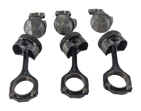 06-11 MERCEDES C SLK (W203 W204 R171) 3.0L ENGINE PISTON & CONNECTING ROD SET 6