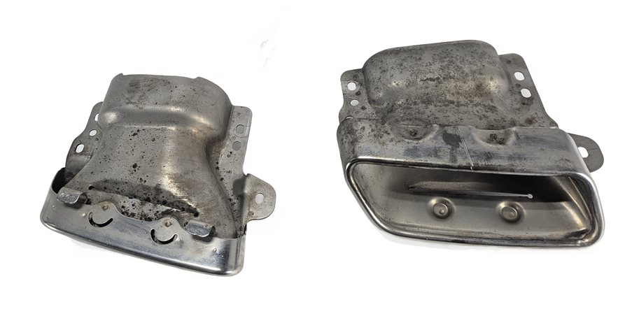 Thumbnail 2: 07-12 MERCEDES GL450 GL550 (X164) REAR LEFT & RIGHT MUFFLER EXHAUST TIP SET 2