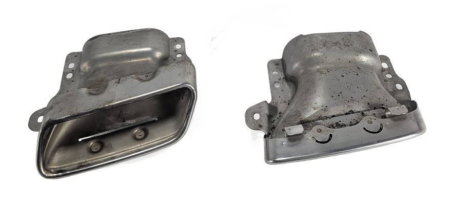 Thumbnail 3: 07-12 MERCEDES GL450 GL550 (X164) REAR LEFT & RIGHT MUFFLER EXHAUST TIP SET 2