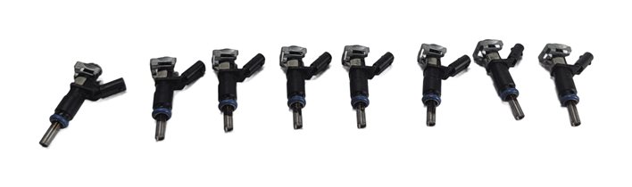 06-12 MERCEDES C E G GL ML S SL (W204 W212 W221 W164 X164) FUEL INJECTOR SET 8