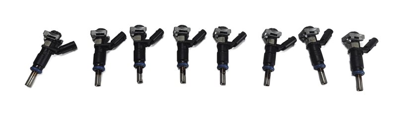 Thumbnail 2: 06-12 MERCEDES C E G GL ML S SL (W204 W212 W221 W164 X164) FUEL INJECTOR SET 8