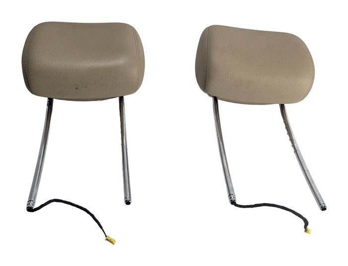 Thumbnail 2: 06-12 MERCEDES GL R FRONT LEFT DRIVER & RIGHT PASSENGER HEADREST SET (Brown)