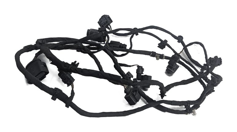 2011 AUDI A8 (D4 4H) FRONT PARK ASSIST PDC SENSORS w/WIRE WIRING HARNESS (Black)