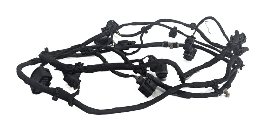 Thumbnail 2: 2011 AUDI A8 (D4 4H) FRONT PARK ASSIST PDC SENSORS w/WIRE WIRING HARNESS (Black)