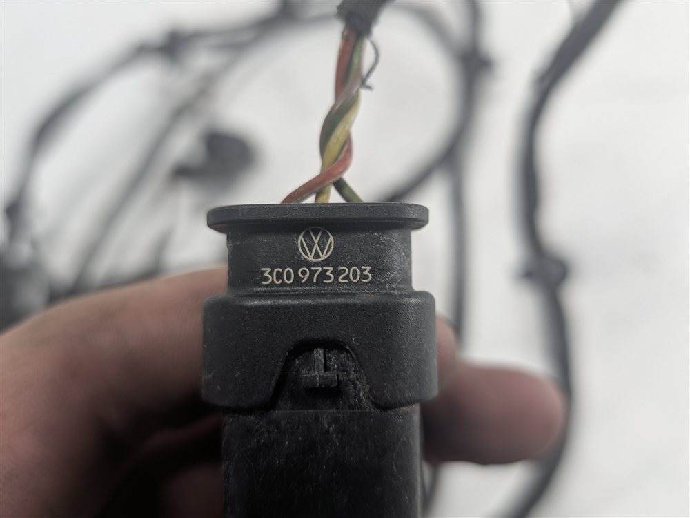 Thumbnail 7: 2011 AUDI A8 (D4 4H) FRONT PARK ASSIST PDC SENSORS w/WIRE WIRING HARNESS (Black)
