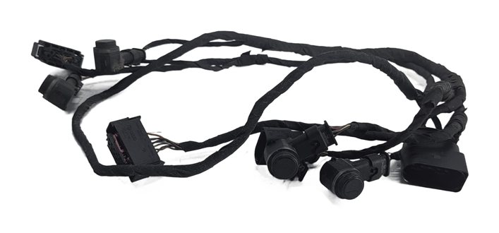 Thumbnail 2: 2011 AUDI A8 (D4 4H) REAR PARK ASSIST PDC SENSORS SET/4 w/WIRE HARNESS (Black)