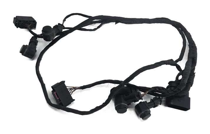 Thumbnail 3: 2011 AUDI A8 (D4 4H) REAR PARK ASSIST PDC SENSORS SET/4 w/WIRE HARNESS (Black)