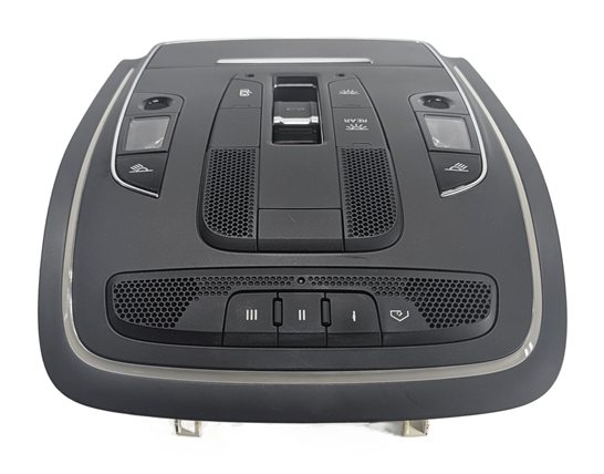Thumbnail 2: 2011 AUDI A8 (D4 4H) FRONT INTERIOR OVERHEAD ROOF DOME COURTESY LIGHT (Black)