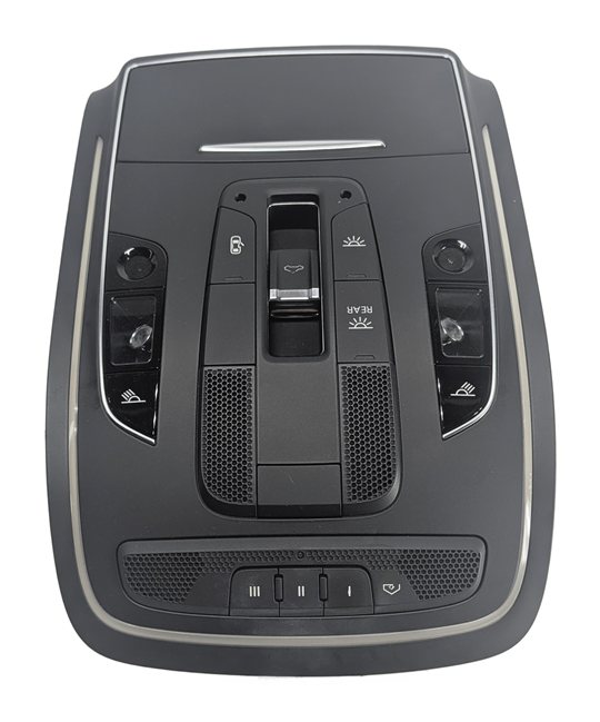 Thumbnail 3: 2011 AUDI A8 (D4 4H) FRONT INTERIOR OVERHEAD ROOF DOME COURTESY LIGHT (Black)
