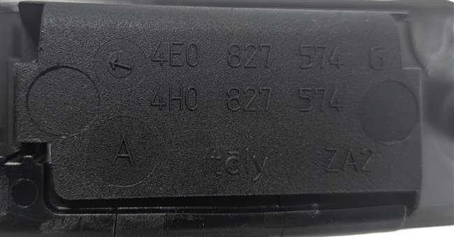 Thumbnail 6: 2011 AUDI A8 (D4 4H) REAR TRUNK LID GRIP HANDLE w/LICENSE PLATE LIGHTS (Black)