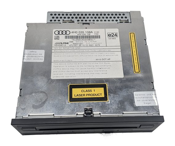 Thumbnail 3: 2011 AUDI A8 (D4 4H) 6 DISC DVD CD PLAYER CHANGER MULTIMEDIA AUDIO UNIT